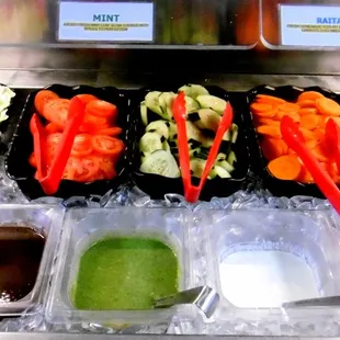 The salad bar
