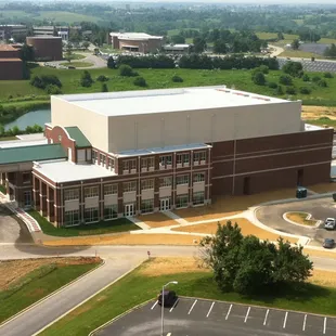 Aerial view from above the Center.