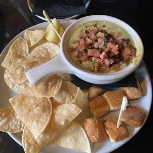 Poblano queso con chorizo