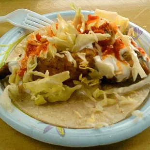 Camarón (shrimp) taco