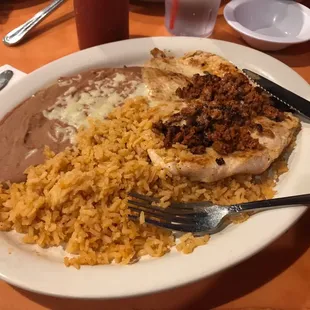 Chori Pollo (skimping on the chori)