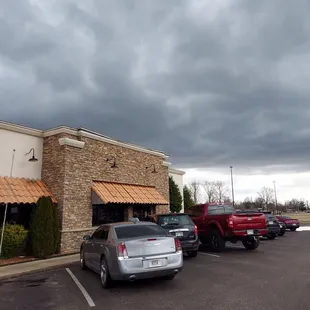 cars parked in a parking lot