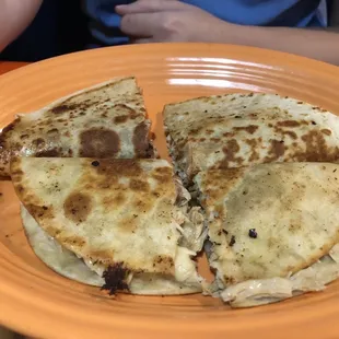 Quesadillas Rellenos -- chicken and cheese