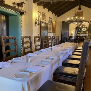 Portola room where El Adobe hosts private events of up to 34 guests