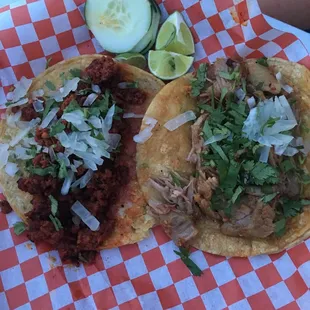 Carnitas and chorizo