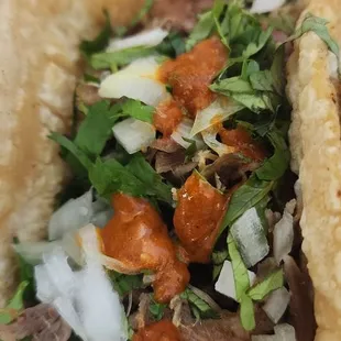 Carnitas taco.