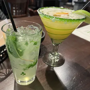Mojito and margarita