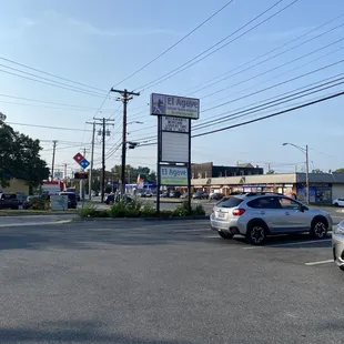 cars parked in a parking lot