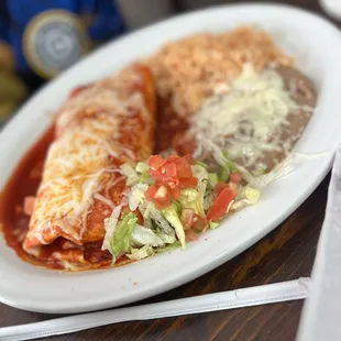 Chicken Burrito w/ Red