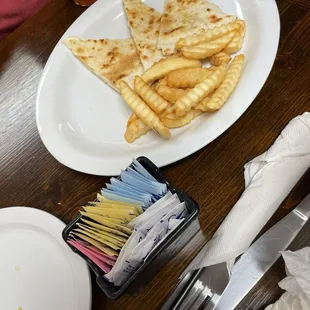 Kids meals satisfied the boys
