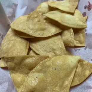 Fresh tortilla chips