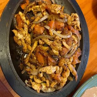 Lunch chicken fajitas