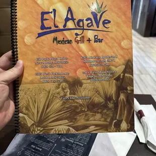 Menu cover