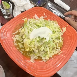 Salsa Verde Chicken Enchiladas