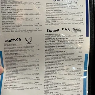 a hand holding a menu