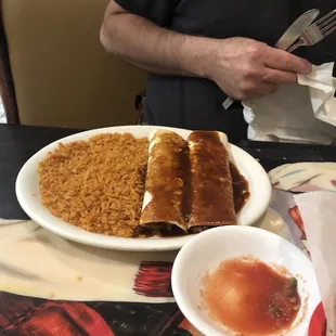 Beef enchiladas