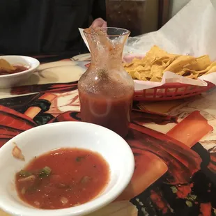 Warm Chips and salsa. Yum