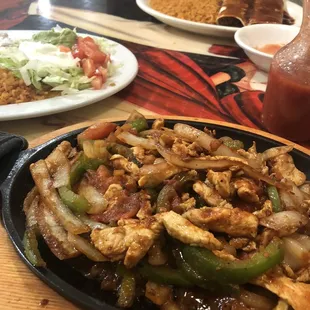 Chicken fajitas