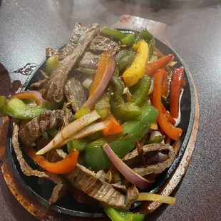 Steak fajitas