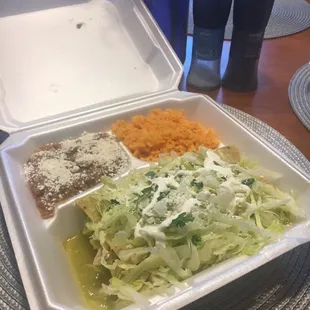 Enchiladas verde