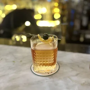 $40 mezcal old fashioned