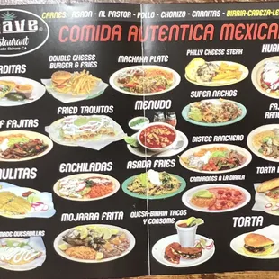 Mexican food was flavorful