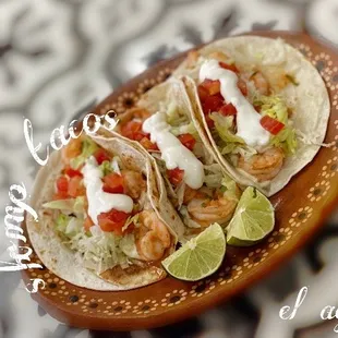 SHRIMP TACOS