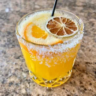 Mango Margarita sans agave. Cheers friends!!