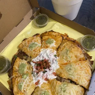 a box of mexican food