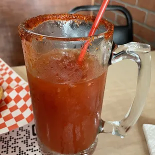 Michelada with Pacifico beer