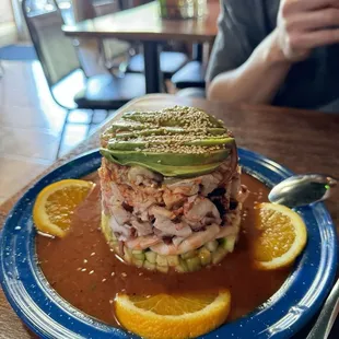 Aguachiles with mango