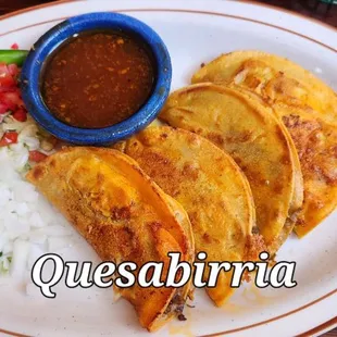 Quesabirria tacos.