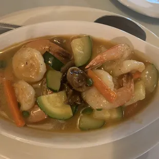 Shrimp Nectar Agave appetizer