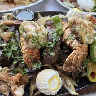 Fajitas Mar y tierra
