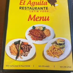 a menu for a mexican restaurant