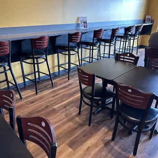 tables and chairs
