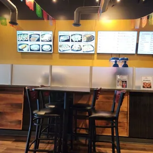 the dining area
