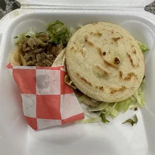 Gordita and taco