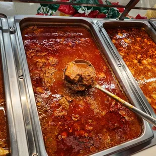 a variety of food items