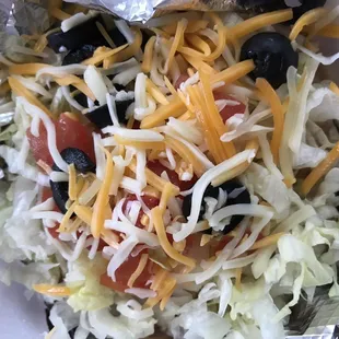 Bean Tostada and Enchiladas Comida Tradicional