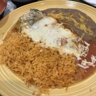 Chile relleno plate