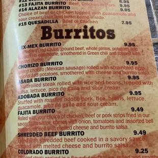 Menu page 3