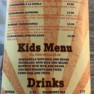 Menu page 5