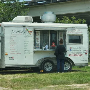 View of the food truck on the lot