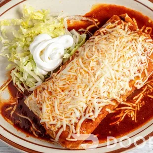 Red wet burrito