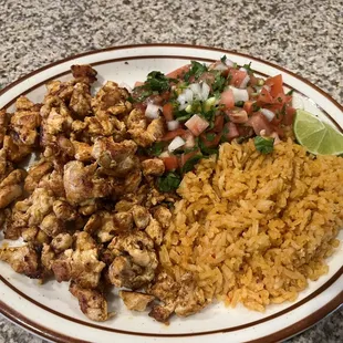 Grilled chicken plate