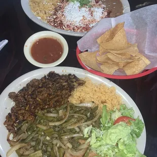 plates of food on a table