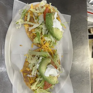 Bean and cheese chalupas