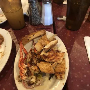 a plate of food on a table