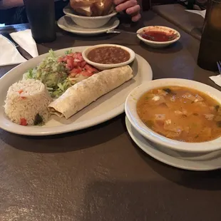 Tortilla soup lunch special